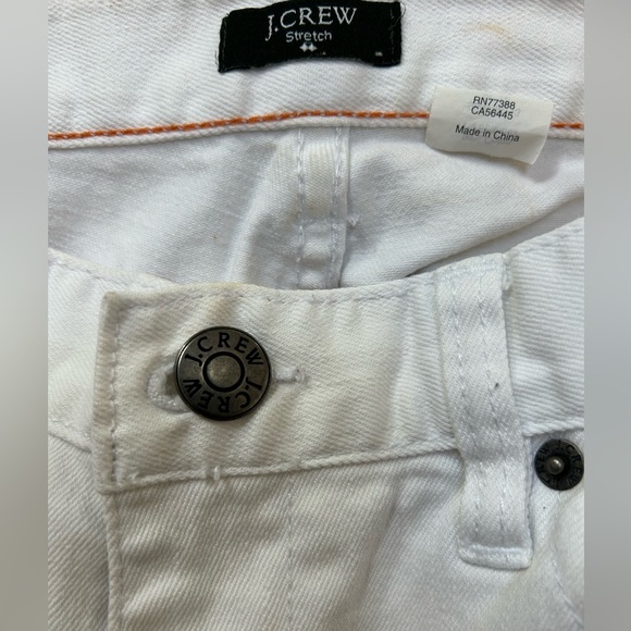 J Crew white matchstick straight leg jeans - Picture 8 of 9